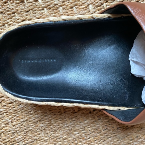 Simon Miller size 37 leather and raffia slides - Picture 6 of 7